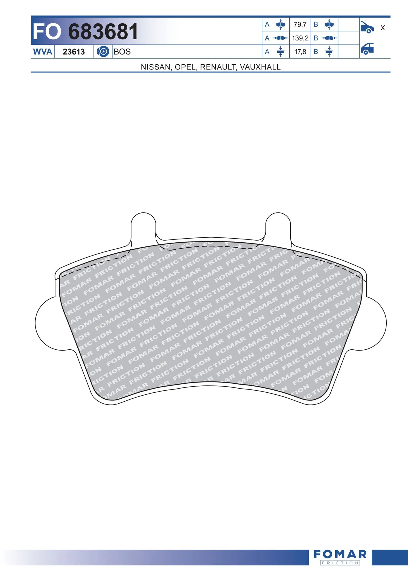 Brake Pad Set, disc brake
